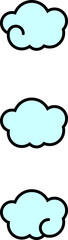 vector illustration of clouds