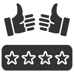 Review Glyph Icon