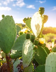 Cactus in sunlight