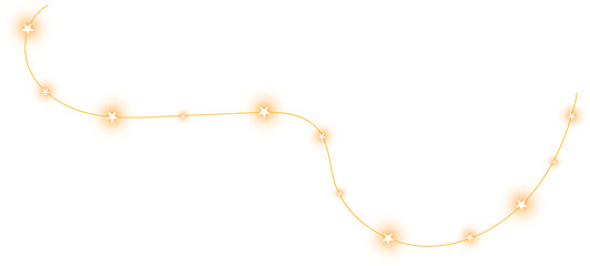 Sparkling star garland