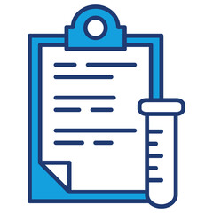 Fototapeta premium Sampling Blue Icon