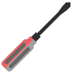 Isolated screwdriver vector illustration for construction and repair services