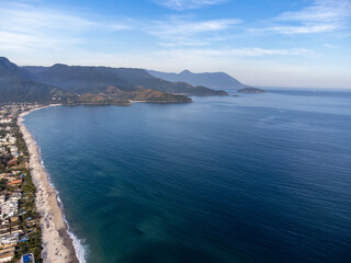 Fototapeta premium Beautiful seaside beach on the north coast of São Paulo