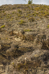 The rocky and desolate summit of a hill, in the eastern Andean mountains of central Colombia, near the village of Cucaita.