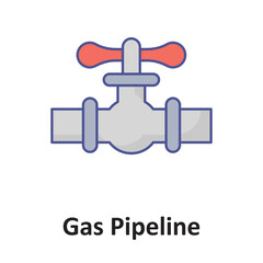 Gas pipeline Vector icon which can easily modify or edit