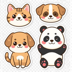 Fototapeta premium set of dogs