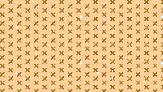 Pixel art cross mark pattern Looping animated background. 1080P (8)