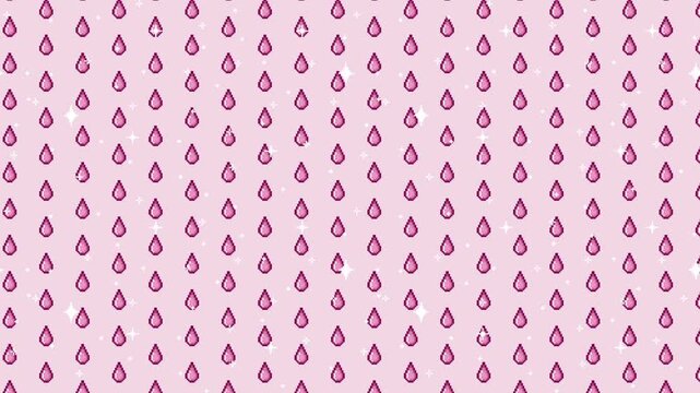 Pixel art drop pattern Looping animated background. 1080P (1)