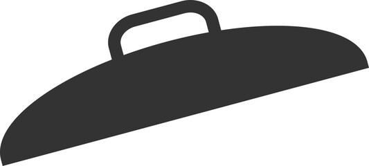 Simple pot lid silhouette icon vector