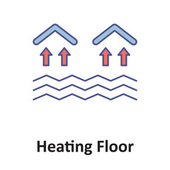 Heating floor Vector icon which can easily modify or edit