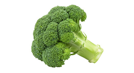Fresh green broccoli isolated, healthy vegetable for cooking and vegetarian diet PNG