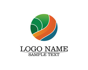 Tree leaf vector logo design, eco-friendly concept.