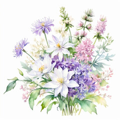 bouquet of flowers isolated