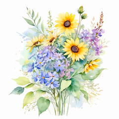 bouquet of yellow flowers