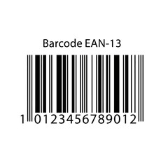 Barcode EAN-13 Icon – Product Identification Code Symbol for Retail, Inventory, and Scanning