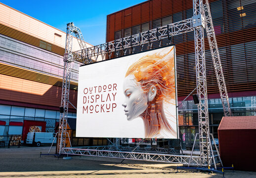 Huge Outdoor Display Mockup