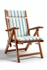 3D patio chair isolated on white background