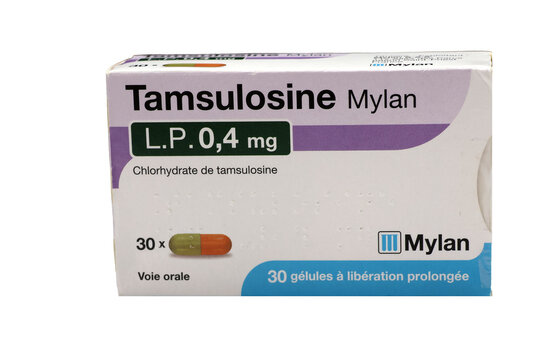 Bo&icirc;te de 30 g&eacute;lules de Tamsulosine de Mylan