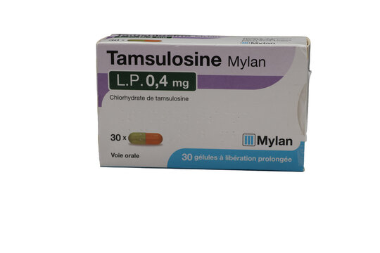 Bo&icirc;te de 301 g&eacute;lules lib&eacute;ration prolong&eacute;e de Tamsulosine de chez Mylan