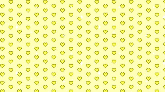 Pixel art heart pattern Looping animated background. 1080P (3)