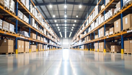 Insights into distribution center operations within high-ceiling industrial warehouses