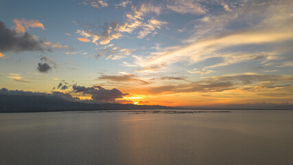 Scenic Sky During Sunset Over Calm Water