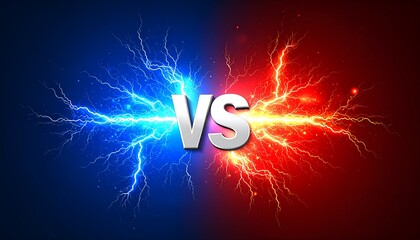 Electric clash, opposing forces