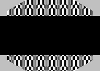 矢絣模様と黒帯の和風モダンな背景フレーム