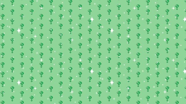 Pixel art question mark pattern Looping animated background. 1080P (5)