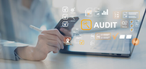Business Audit and Financial Process Analysis on Digital Dashboard.