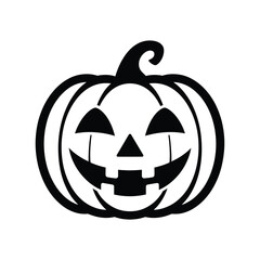 Classic jack o lantern silhouette for halloween decorations