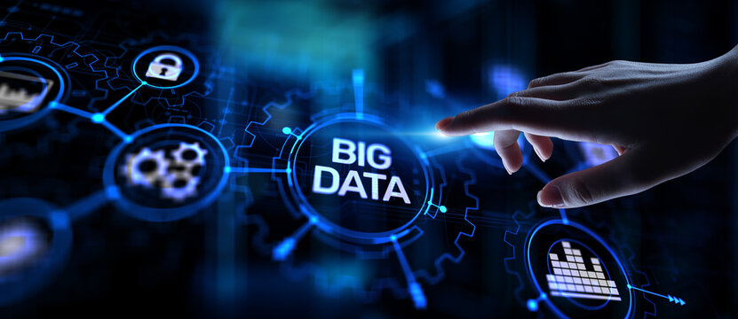 Big data analytics platform, business intelligence and modern technology concept on vitual screen.