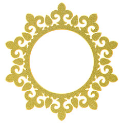 round floral frame