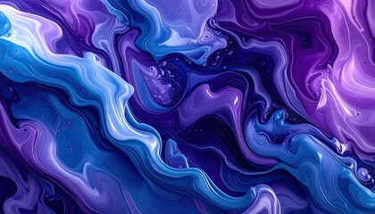 Obraz premium Abstract paint swirl design. Flowing acrylic colors create a dynamic fluid backdrop