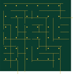 Futuristic Circuit Board Seamless Vector Pattern
