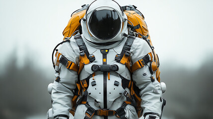 Bright professional image of buoyant survival armor showing water-repellent layers and secure fastenings against clean space 
