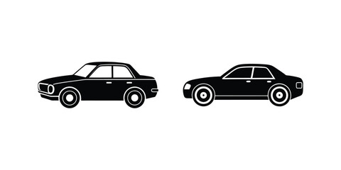 Fototapeta premium car silhouette icon vector illustration