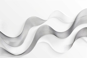 Abstract waves with layered gray and white in simple design, can use for backdrop