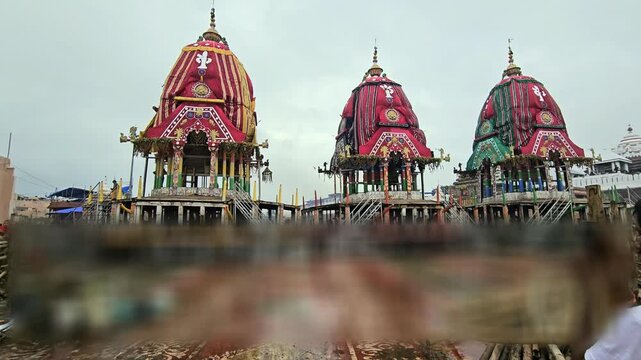 Ratha Yatra, Chariots of Lord Jagannath, Balabhadra and Subhadra