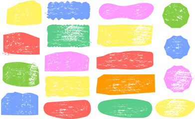 Eco friendly green watercolor stains with hand-painted circles, squares, and organic shapes.