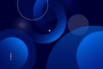 Abstract blue geometric background. Dynamic shapes composition. Eps10 vector