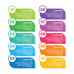 Professional Minimalist Numbering Infographic Template