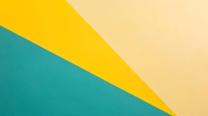 Fototapeta premium A minimalistic background blending misty teal and sunrise yellow with soft diagonal fade 