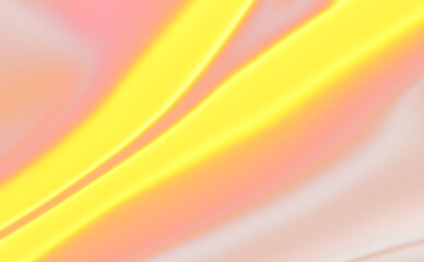 Vibrant yellow abstract swirls of light illuminated against a deep crimson and brown gradient background on transparent background