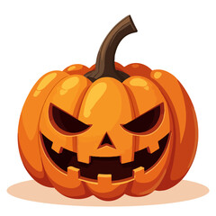 halloween pumpkin isolated on white background