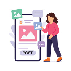 Posting Content, Publishing media updates on digital platforms