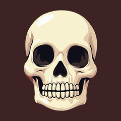 Halloween horror Skull element illustration