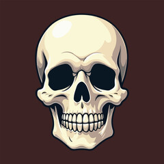 Halloween horror Skull element illustration