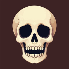 Halloween horror Skull element illustration