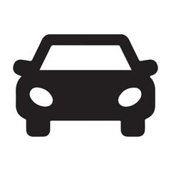 Parking Icon, Car Parking Sign & Traffic Symbol Silhouette Vector.